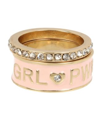 BCBGeneration - GRL PWR Affirmation Ring Set, Size 7