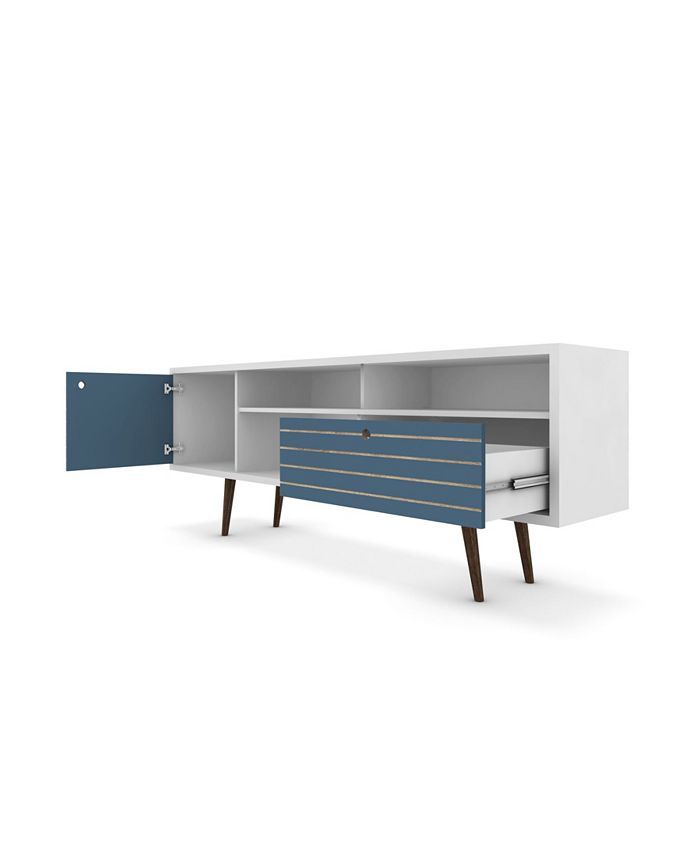 Manhattan Comfort Liberty 70.86" Mid Century Modern TV Stand with 4