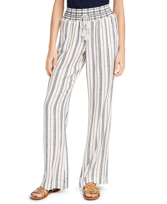 Rewash Juniors' Striped Soft Pants - Macy's