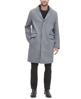 cole haan twill bibby overcoat