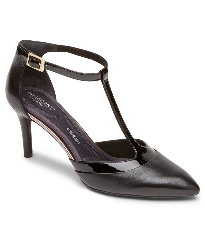 rockport t strap pumps