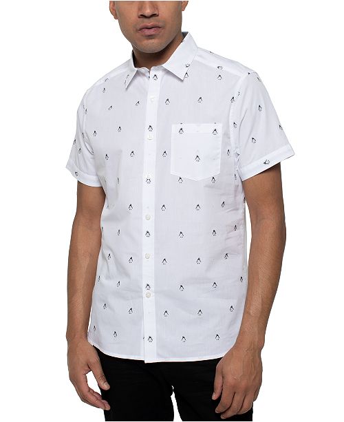 Kenneth Cole Reaction Men S Penguin Short Sleeve Shirt