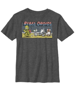 Star Wars Big Boys Cartoon Rebel Droids Short Sleeve T-Shirt