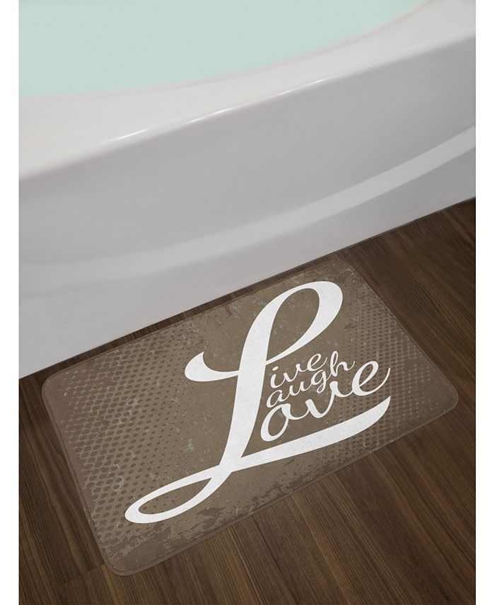 Ambesonne Live Laugh Love Bath Mat Macy's