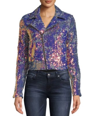 Nicole Miller - Sequined Tweed Jacket