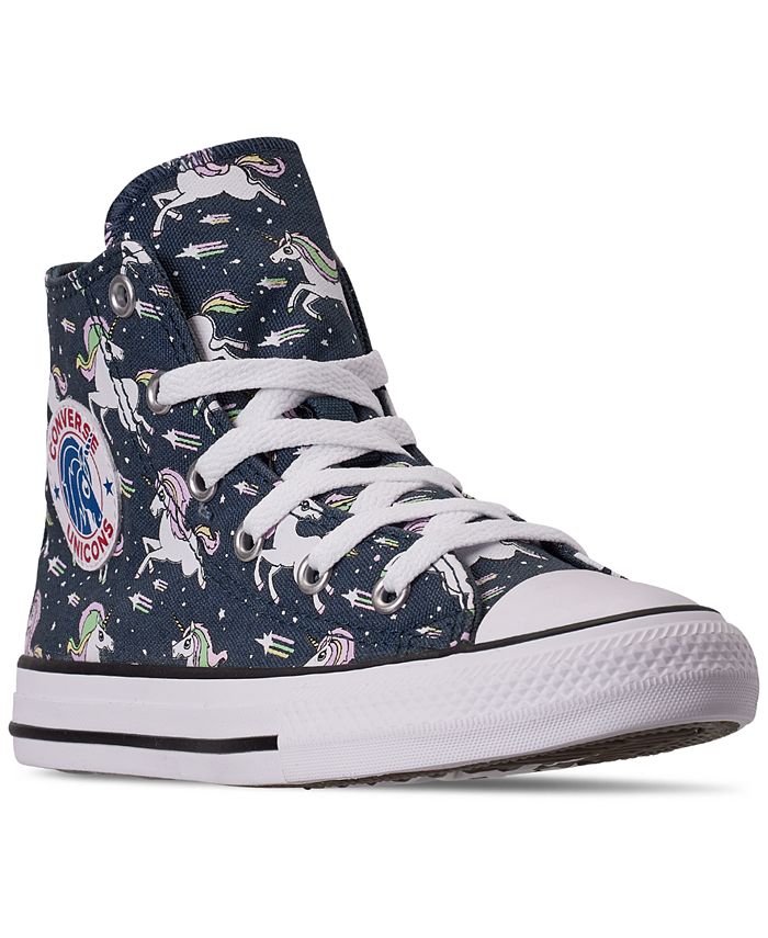 Converse Little Girls Chuck Taylor Unicorns High Top Casual Sneakers from  Finish Line & Reviews - Finish Line Kids' Shoes - Kids - Macy's