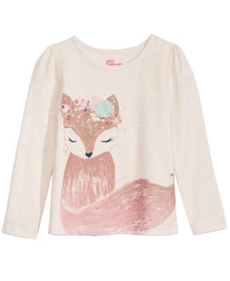 Epic Threads Toddler Girls Woodland Fox T-Shirt, Created for Macy's ...