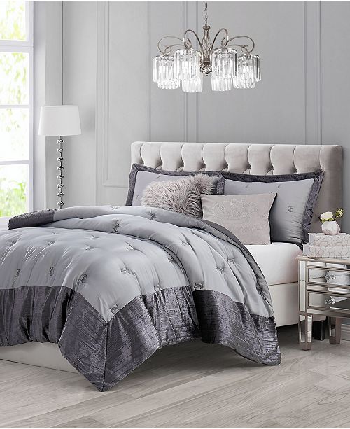 Juicy Couture Functional Glam 3 Piece Queen Comforter Set