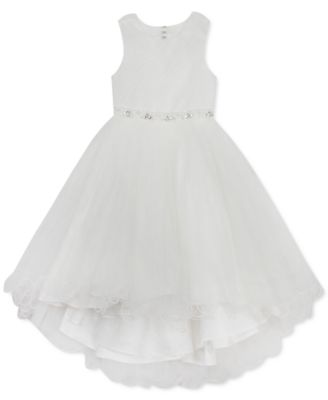 macys girls white dresses