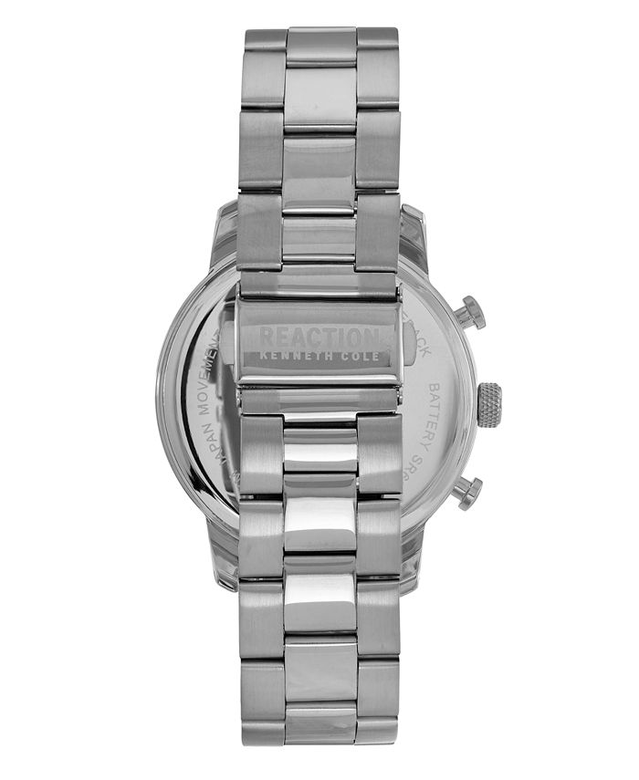 Cole Reaction Men's SilverTone Metal Bracelet Watch, 46mm Macy's