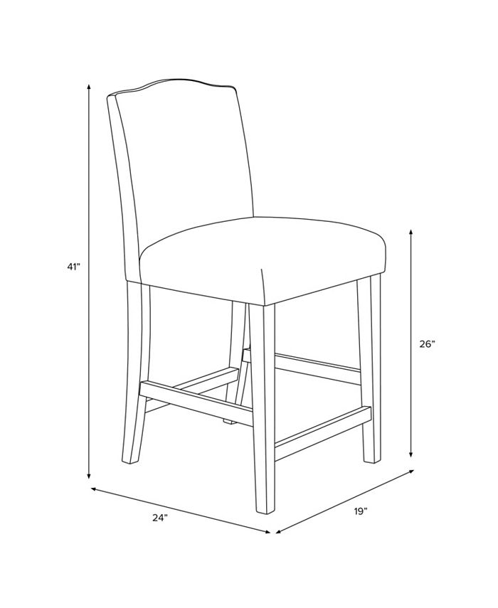 Skyline Callon Nail Button Counter Stool Macy's