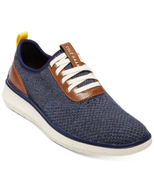 Shop Cole Haan Men's Generation Zerøgrand Stitchlite Sneakers In Blue