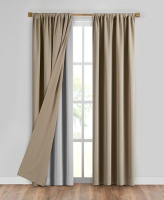 Elrene Home Fashions Extra Wide Thermal Blackout Curtain Liner, 40"x92"