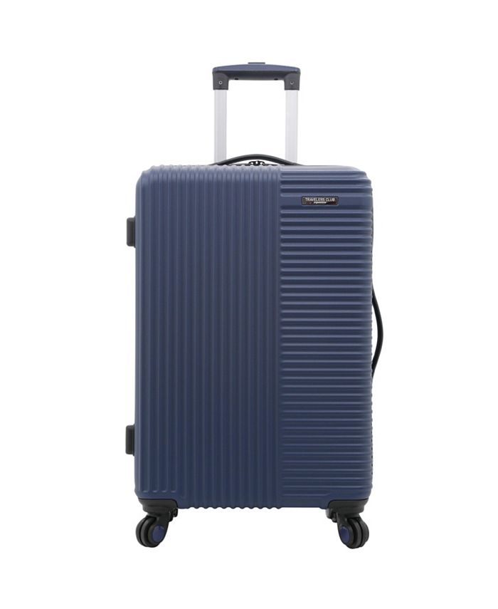 travelers club basette 3 pc hardside luggage set