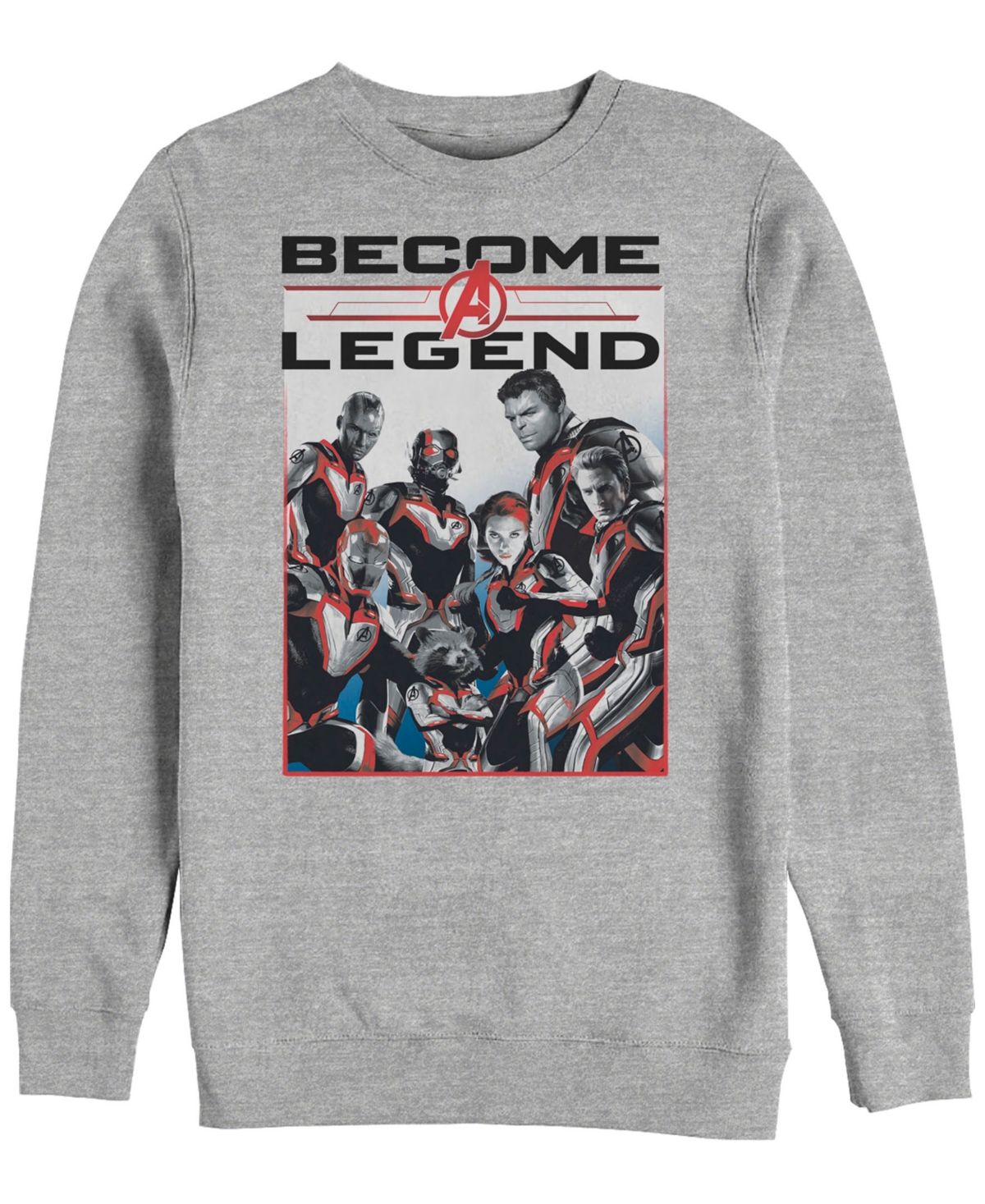 Marvel Men's Avengers Endgame Become a Legend, Crewneck Fleece