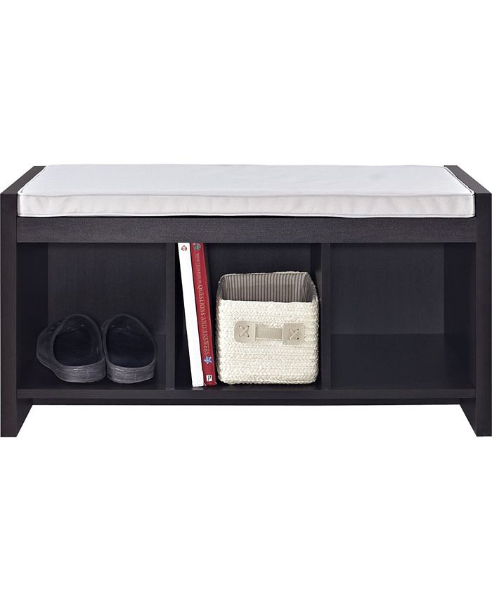 Ameriwood Home Penelope Entryway Storage Bench with Cushion Macy's