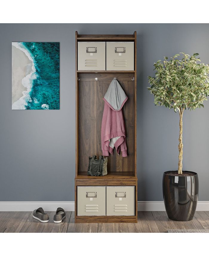 Novogratz Collection Novogratz Journey Entryway Hall Tree with Storage