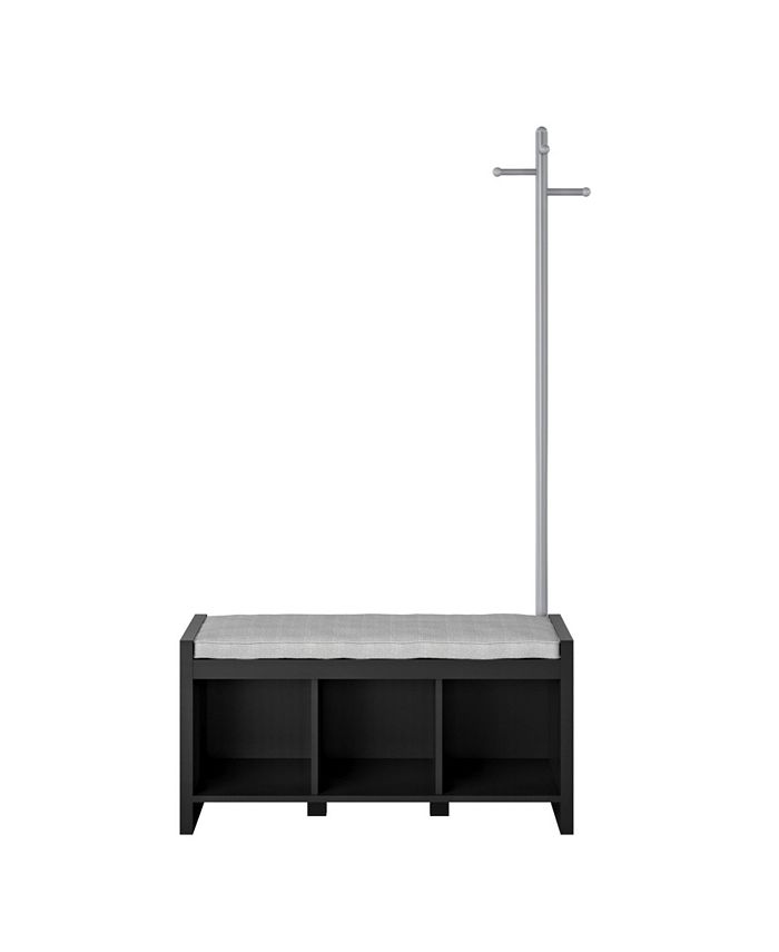 Novogratz Collection Novogratz Whitton Entryway Bench with Coat Tree