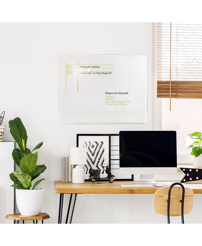 Floortex Viztex Glacier Glass Dry Erase Board Macy's