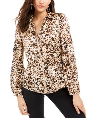 Thalia Sodi Printed Zip Peplum Top Created for Macy s Macy s