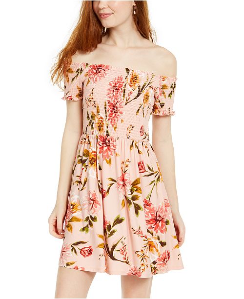 Planet Gold Juniors Off Shoulder Dress Reviews Dresses