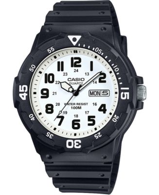 Casio Men's Black Resin Strap Watch 43mm - Macy's