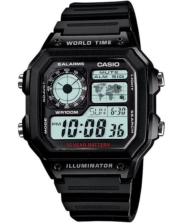casio black resin