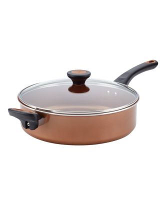 Farberware - Glide Copper Ceramic Non-Stick Saut&eacute; 4-Qt.  Pan & Lid