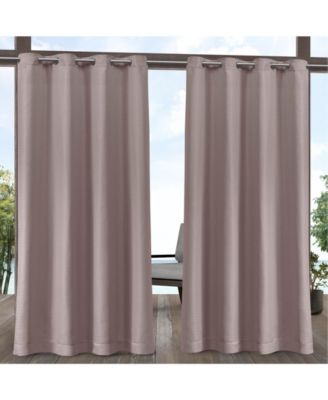 Aztec Indoor/Outdoor Grommet Top Curtain Panel Pair