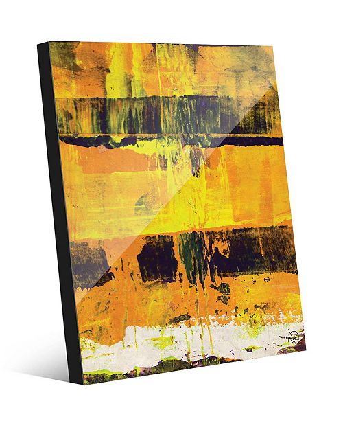 Creative Gallery Shikoku In Yellow Abstract 24 X 36 Acrylic Wall