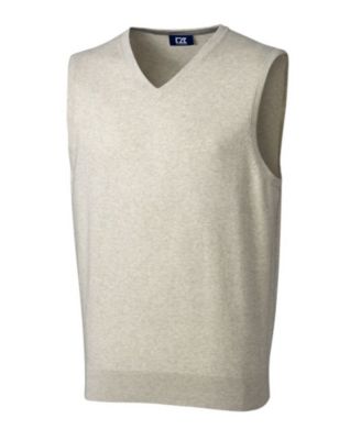 Gilet Uomo Cutter & Buck Lakemont - V-Neck In Cotone, Antipilling, Blu - 2