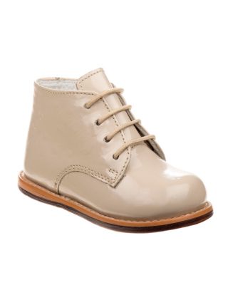 Infant Josmo 8190 Ankle Boot Size 3.5 Beige Patent Ostrich