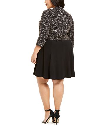 Plus size fit discount and flare jacket