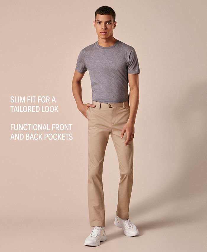 Calvin Klein Men's Refined Stretch Slim Fit Chinos - Macy's