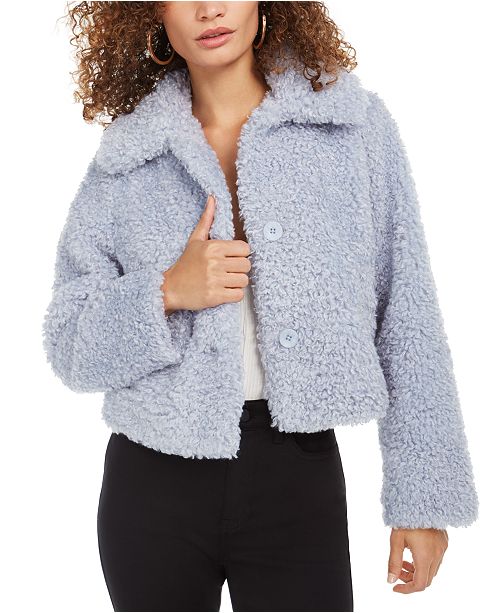 Guess Fuffly Teddy Coat Reviews Coats Juniors Macy S