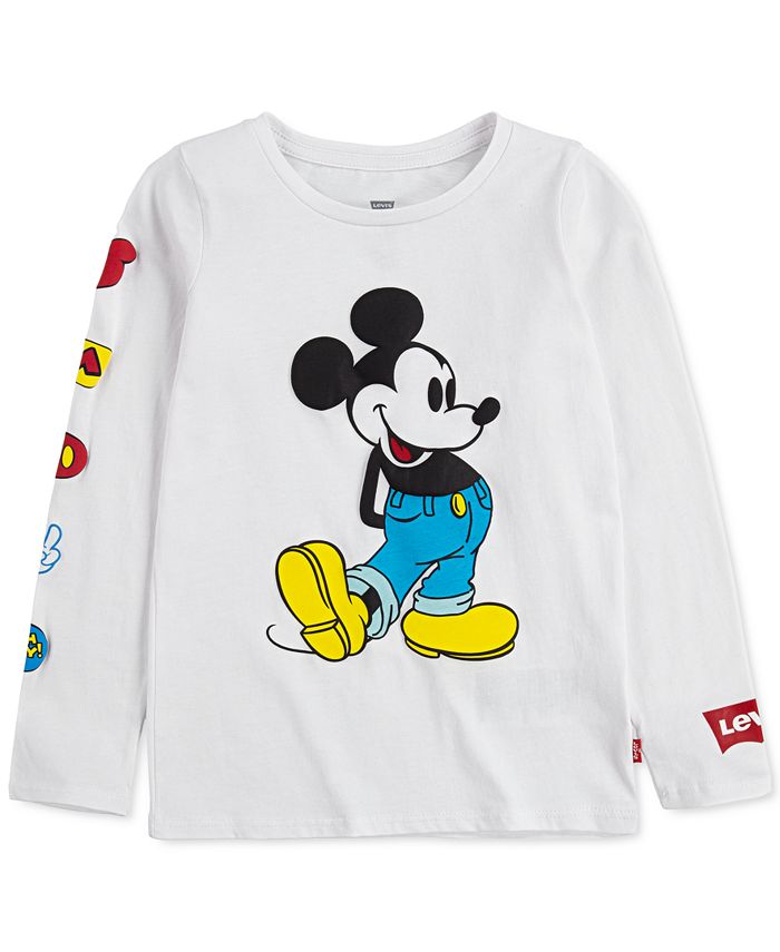 Levi's x Disney Little Girls Cotton Mickey Mouse T-Shirt & Reviews - Shirts  & Tops - Kids - Macy's