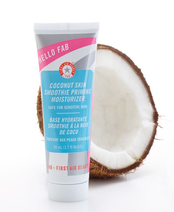First Aid Beauty Hello FAB Coconut Skin Smoothie Priming Moisturizer, 1