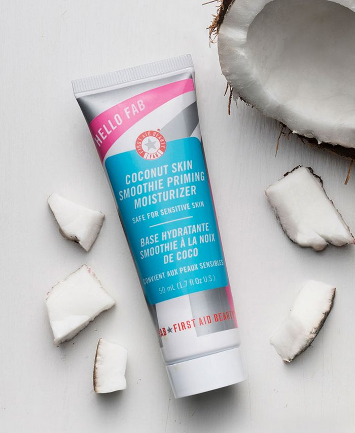 First Aid Beauty Hello FAB Coconut Skin Smoothie Priming Moisturizer, 1