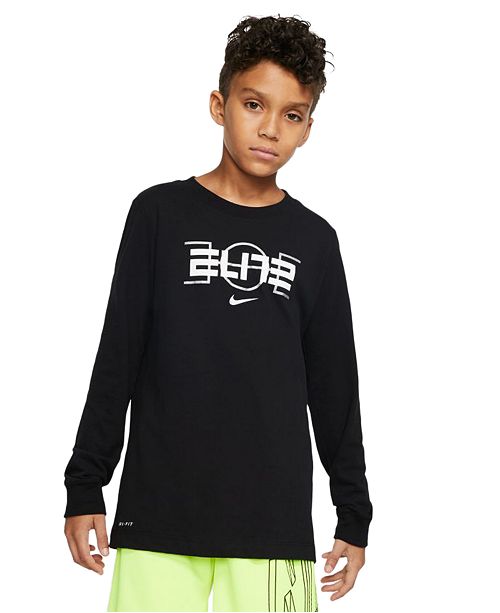 Nike Big Boys Dri Fit Elite Basketball Long Sleeve T Shirt
