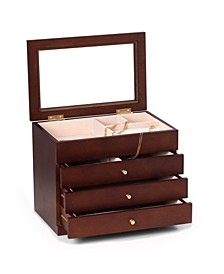 Jewelry Box with Glass Viewing Top