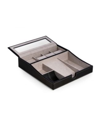 Valet Tray with Multi-Compartment Storage