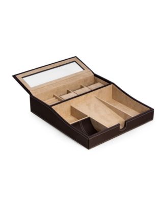 Valet Tray with Multi-Compartment Storage