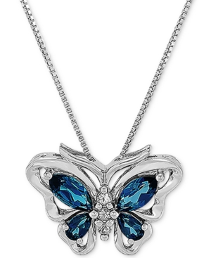 image of Bronzarte Blue Topaz Butterfly 18