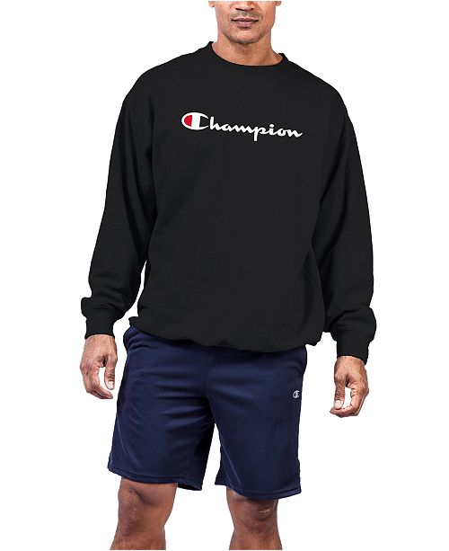 Champion Men S Big Tall Logo Powerblend Fleece Sweatshirt
