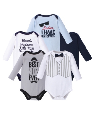 Hudson Baby Baby Boy Long Sleeve Bodysuit 5-Pack