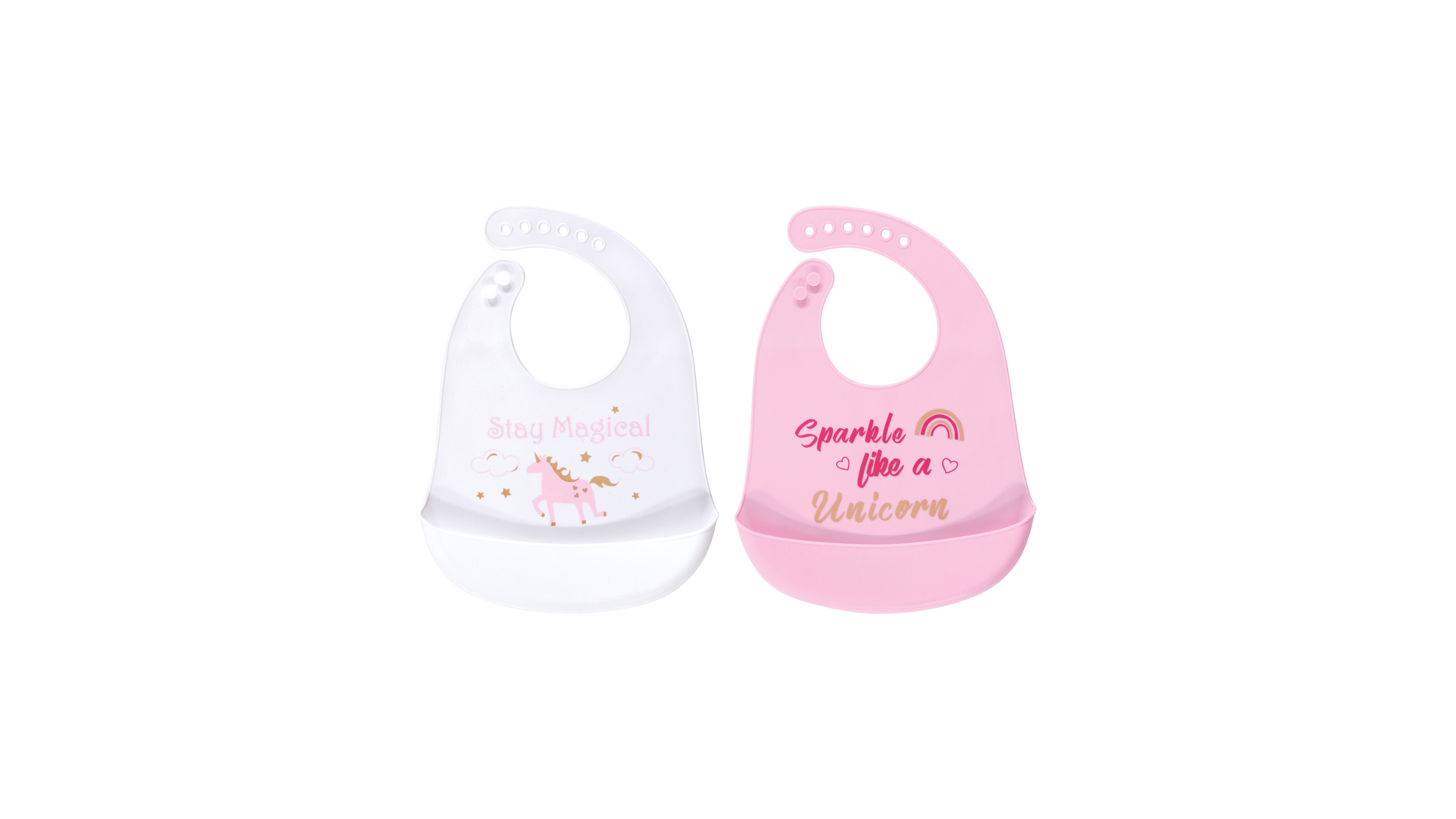 Luvable Friends Water-resistant Silicone Bibs