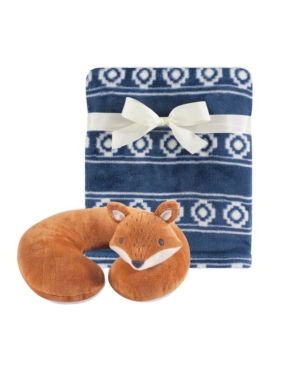 Hudson Baby Travel Neck Support Pillow and Blanket Set