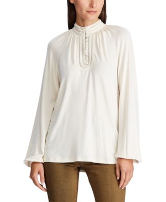 macy's ralph lauren petite tops