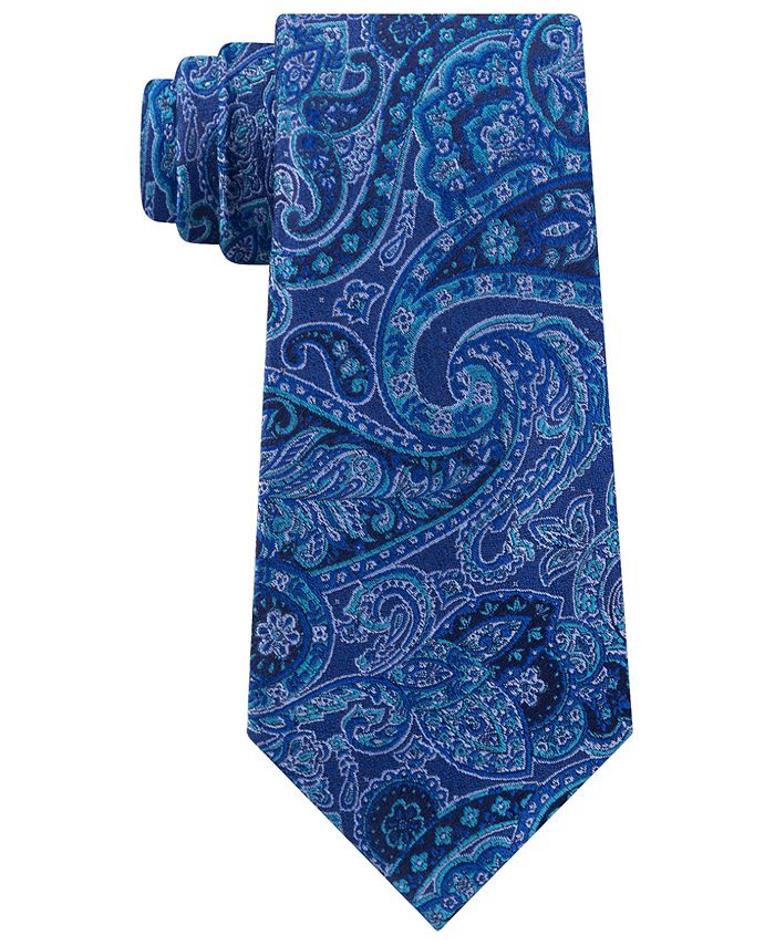 Michael Kors Men's Balanced Classic Paisley Silk Tie - Macy's