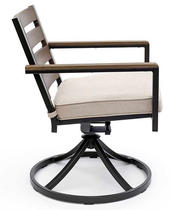 Furniture Stockholm Outdoor Swivel Rocker Chair with Sunbrella® Cushion